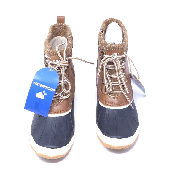 JBU Casey Waterproof Mid Calf Boot Taupe/Dark Taupe Size 8M - Picture 10 of 11